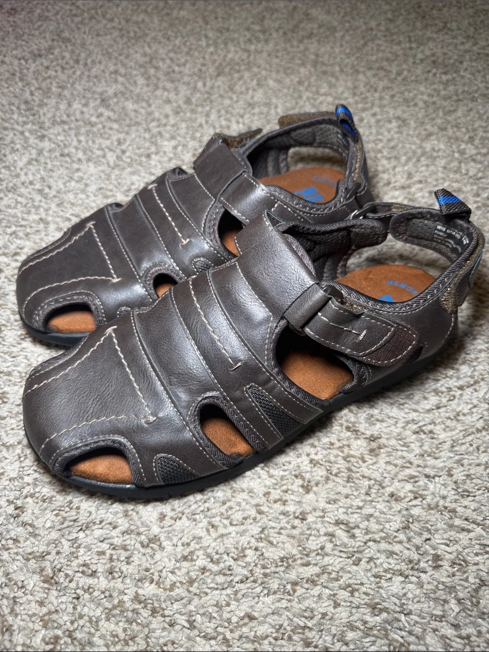 Nunn Bush Men's Rio Grande Closed Toe Fisherman Sandal Brown Size 10